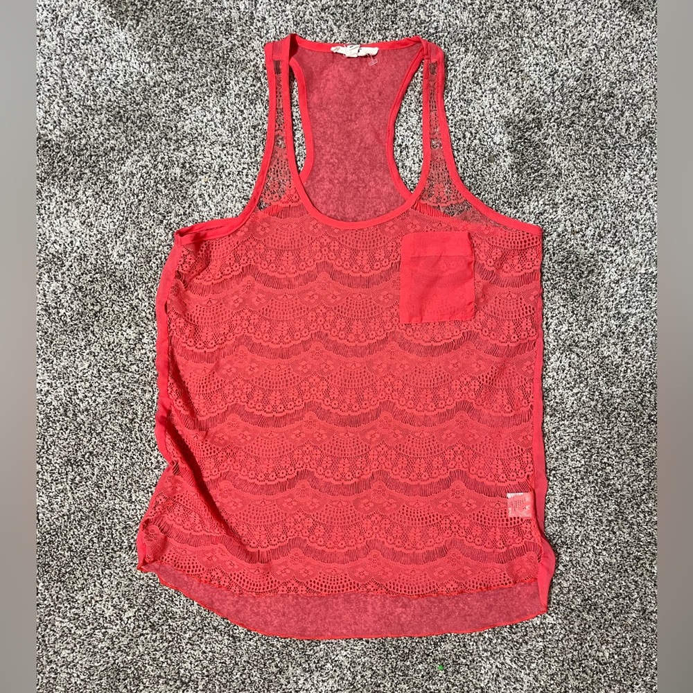 Sheer tank top size small